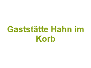 Gaststätte Hahn im Korb Logo