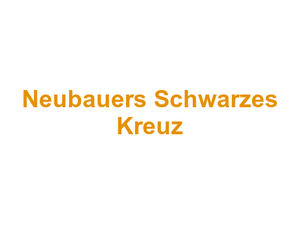 Neubauers Schwarzes Kreuz Logo