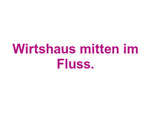 Eckerts. Das neue Wirtshaus mitten im Fluss. Logo