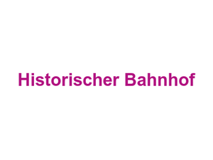 Historischer Bahnhof Logo