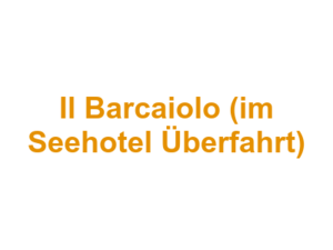 Il Barcaiolo (im Seehotel Überfahrt) Logo