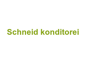 Schneid konditorei Logo