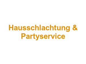 Metzgerei Rahn Hausschlachtung & Partyservice Logo