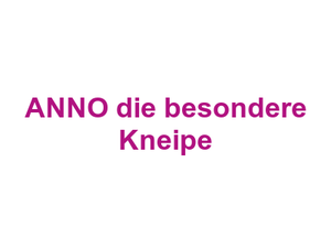 ANNO die besondere Kneipe Logo