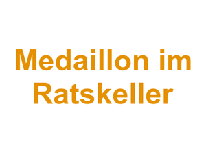 Medaillon im Ratskeller Logo