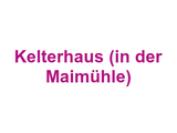 Kelterhaus (in der Maimühle) Logo