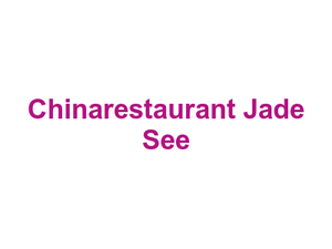 Chinarestaurant Jade See Logo