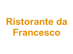 Ristorante da Francesco Logo