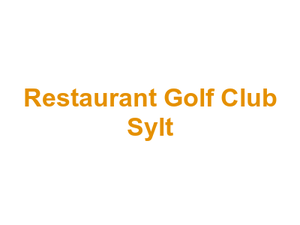 Restaurant Golf Club Sylt Logo