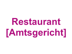 Restaurant [Amtsgericht] Logo