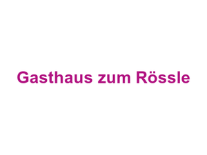 Gasthaus zum Rössle Logo