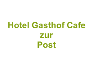 Hotel Gasthof Cafe zur Post Logo