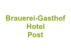 Brauerei-Gasthof Hotel Post Logo