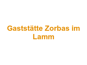 Gaststätte Zorbas im Lamm Logo