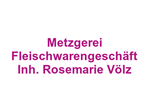Metzgerei Fleischwarengeschäft Inh. Rosemarie Völz Logo
