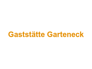 Gaststätte Garteneck Logo