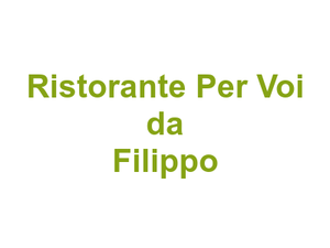 Ristorante Per Voi da Filippo Logo