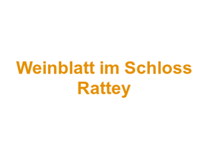 Weinblatt im Schloss Rattey Logo