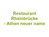 Restaurant Rheinbrücke - Athen neuer name Logo
