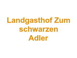 Landgasthof Zum schwarzen Adler Logo