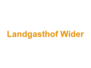 Landgasthof Wider Logo