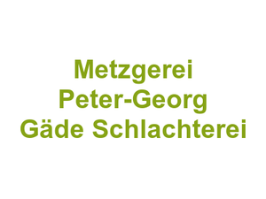 Metzgerei Peter-Georg Gäde Schlachterei Logo