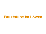 Fauststube im Löwen Logo