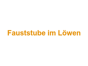 Fauststube im Löwen Logo