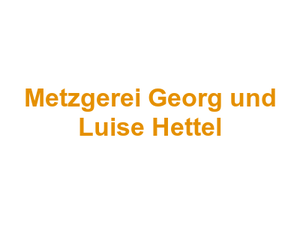 Metzgerei Georg und Luise Hettel Logo