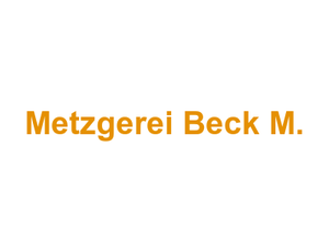Metzgerei Beck M. Logo