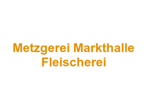 Metzgerei Markthalle Fleischerei Logo
