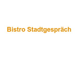 Bistro Stadtgespräch Logo