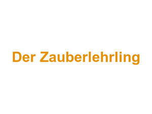 Der Zauberlehrling Logo