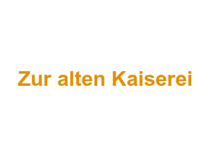 Zur alten Kaiserei Logo