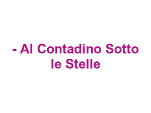 Mozzarella Bar & Bottega - Al Contadino Sotto le Stelle Logo