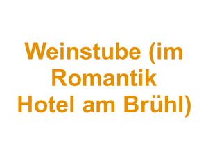 Weinstube (im Romantik Hotel am Brühl) Logo