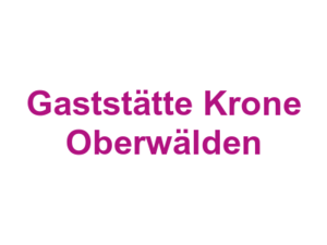 Gaststätte Krone Oberwälden Logo