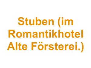 Restaurant Friedrichs Stuben (im Romantikhotel Alte Försterei.) Logo