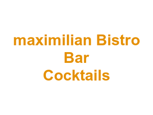 maximilian Bistro Bar Cocktails Logo