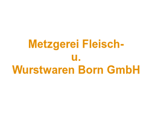Metzgerei Fleisch- u. Wurstwaren Born GmbH Logo