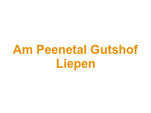 Hotel und Restaurant Am Peenetal Gutshof Liepen Logo