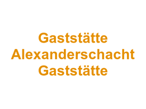 Gaststätte Alexanderschacht Gaststätte Logo