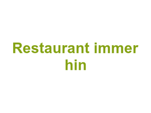 Restaurant "immer hin" Logo