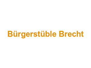 Bürgerstüble Brecht Logo