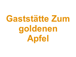 Gaststätte Zum goldenen Apfel Logo