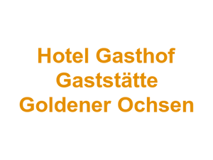 Hotel Gasthof Gaststätte Goldener Ochsen Logo