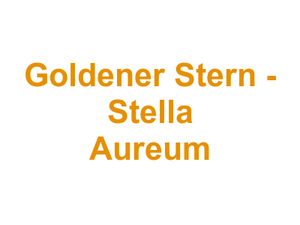 Goldener Stern - Stella Aureum Logo