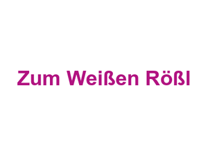 Zum Weißen Rößl Logo