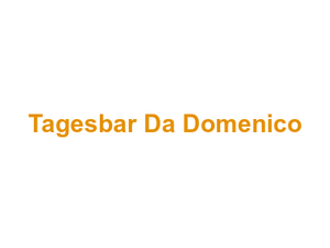 Tagesbar Da Domenico Logo