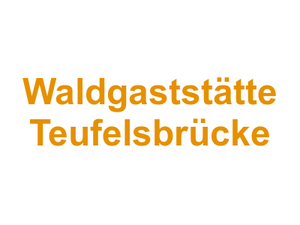 Waldgaststätte Teufelsbrücke Logo